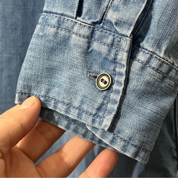 Allison Joy Blue Denim Tunic w Pockets size M - Picture 9 of 11